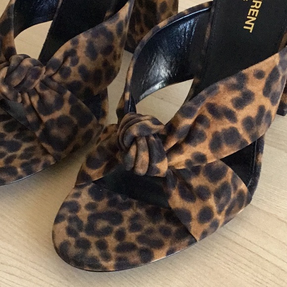 ❌SOLD❌ Saint Laurent Leopard Mules - Picture 5 of 8